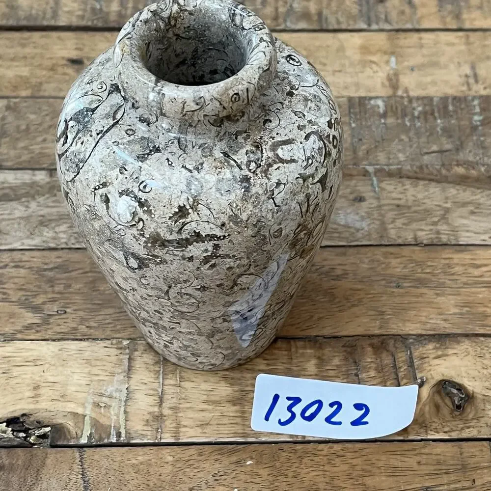 Small Decorative Fossil Stone Vessel 6